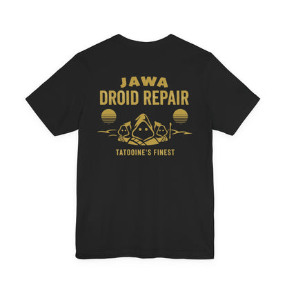Jawa Droid Repair T‑Shirt — Tatooine’s Finest Vintage Sci‑Fi Star Wars Inspired Tee