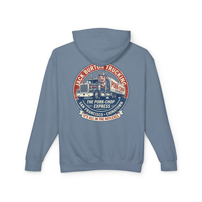 The Pork-Chop Express Hoodie — Retro Trucking Graphic Hooded Sweatshirt