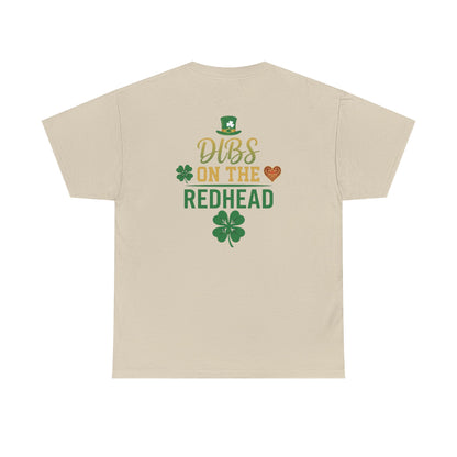 Dibs on the Redhead T‑Shirt — St. Patrick’s Day Shamrock OddInk Seasonal Designs Tee