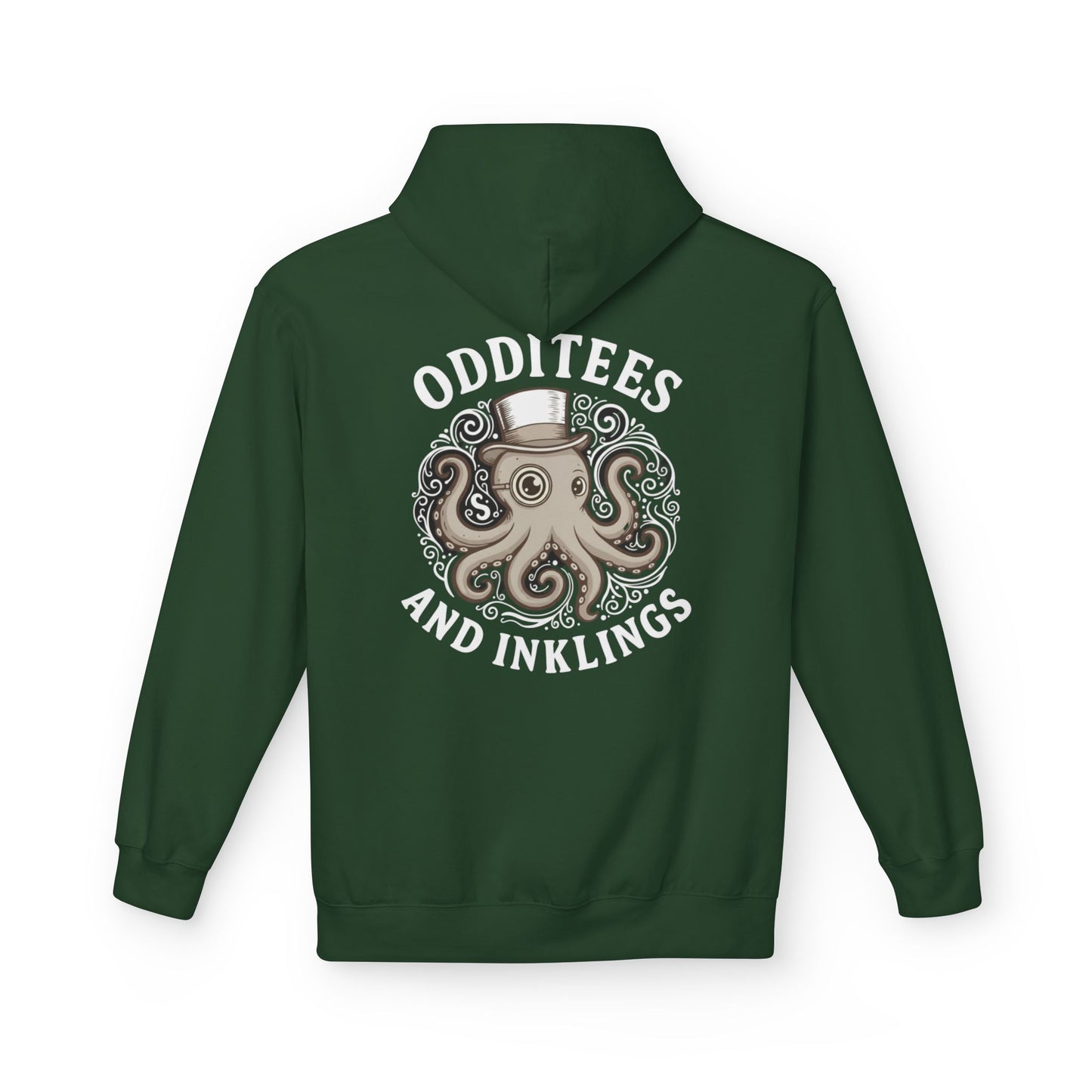 Octopus Logo Hoodie — "Odd Tees and Inklings" Graphic Pullover