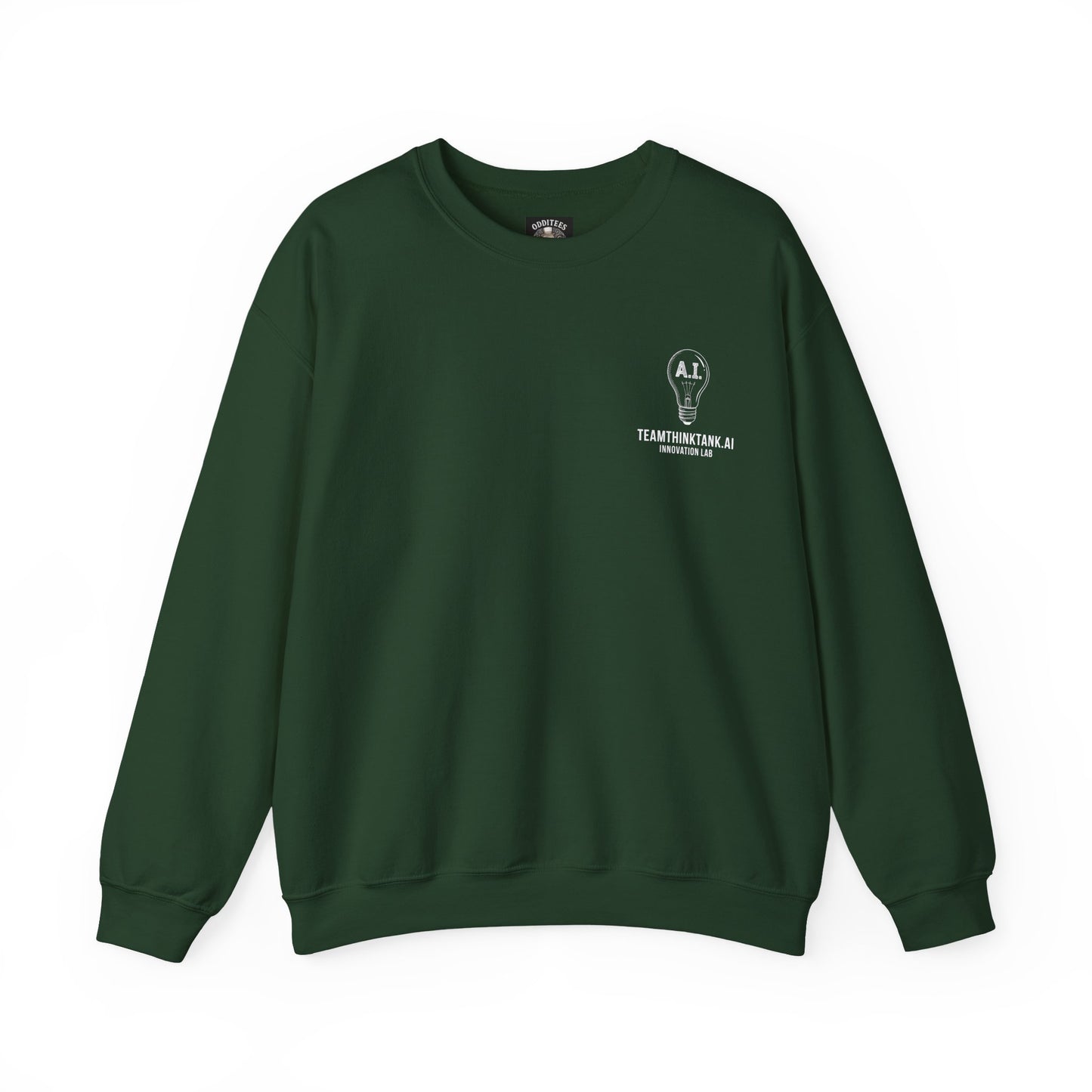 TeamThinkTank.ai Lightbulb Logo Crewneck Sweatshirt - Corp Logo