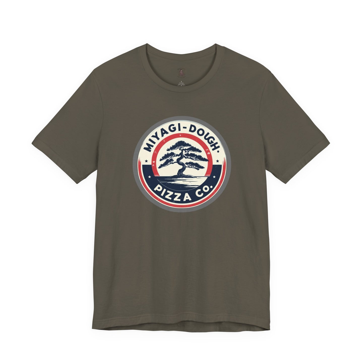 Miyagi-Dough Pizza Co. Tee — Vintage Bonsai Pizza Logo