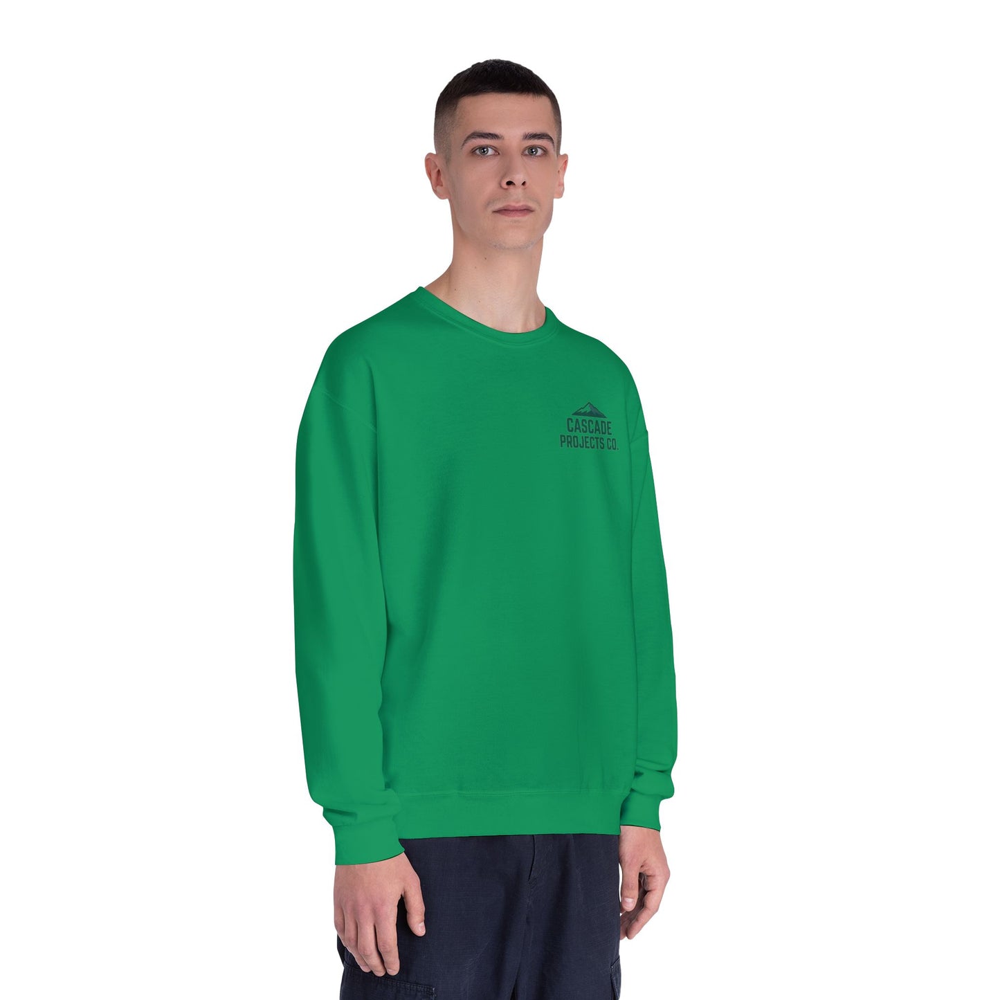 Cascade Projects Co. Crewneck Sweatshirt — Mountain Logo Pullover