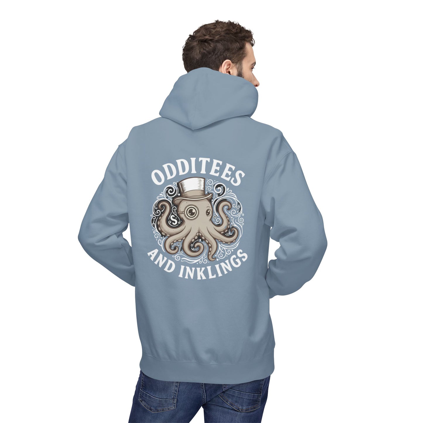 Octopus Logo Hoodie — "Odd Tees and Inklings" Graphic Pullover