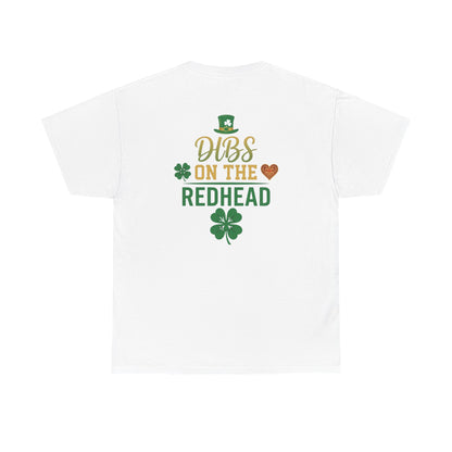 Dibs on the Redhead T‑Shirt — St. Patrick’s Day Shamrock OddInk Seasonal Designs Tee