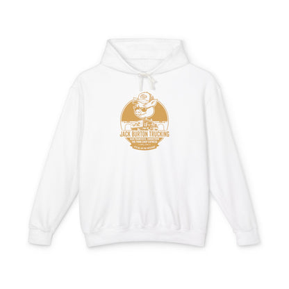 Trucker Skull Vintage Logo Hoodie — Jack Burton Trucking Graphic Sweatshirt