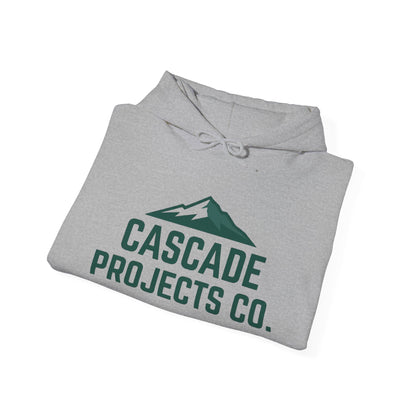 Cascade Projects Co. Hoodie — Mountain Logo Outdoor Crew Pullover