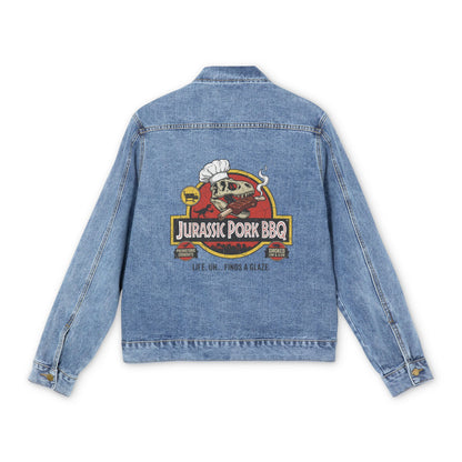 Jurassic Pork BBQ — Grill Tuxedo Denim Jacket w/Back Patch