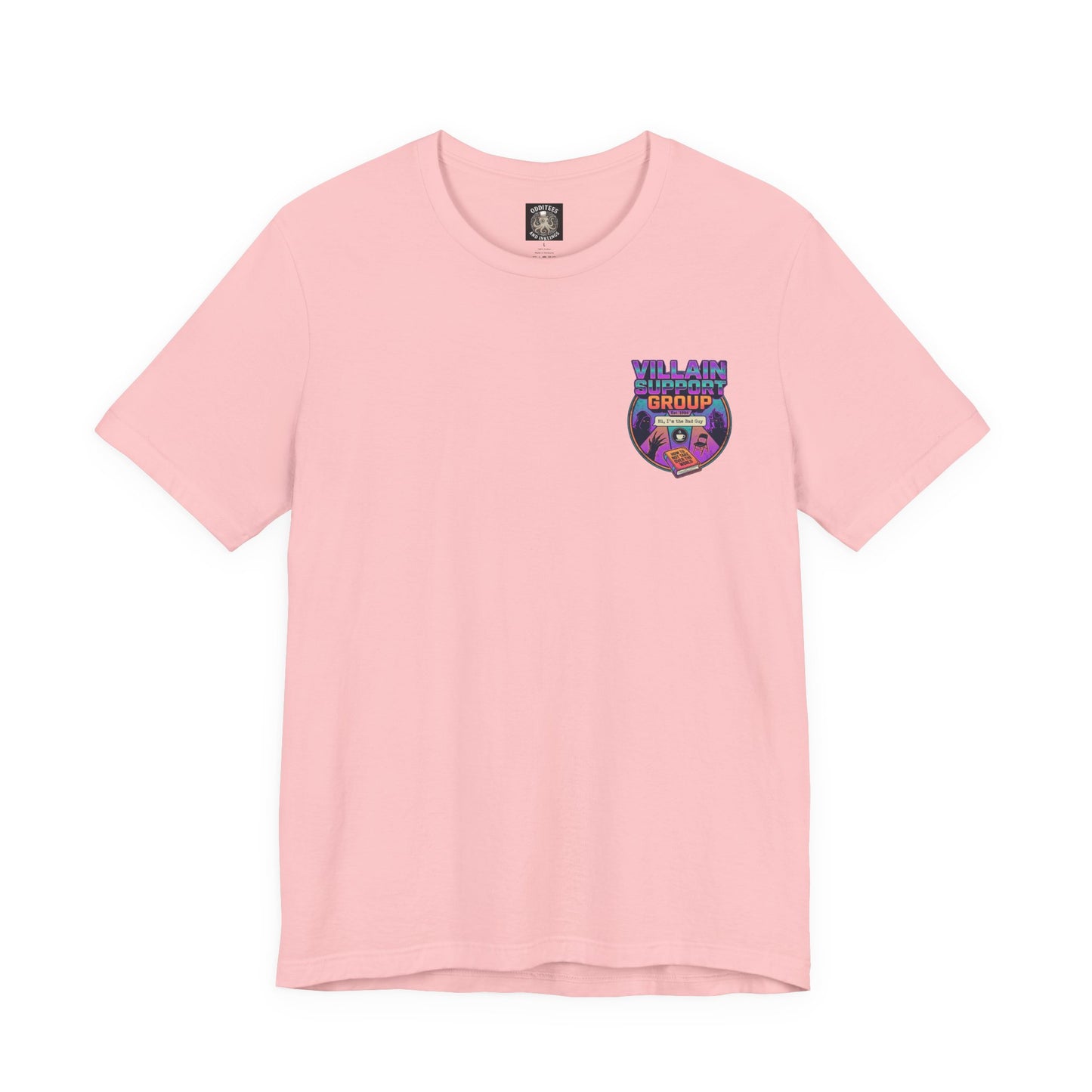 Villain Support Group Tee — Funny Supervillain Graphic T-Shirt