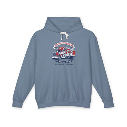 The Pork-Chop Express Hoodie — Retro Trucking Graphic Hooded Sweatshirt