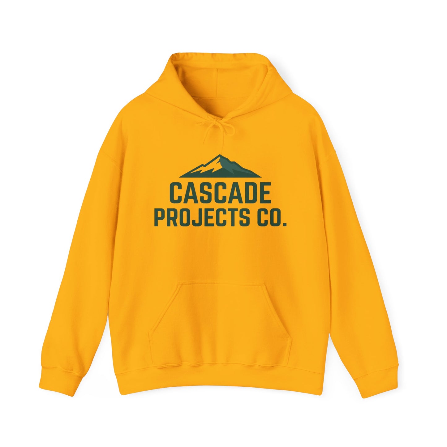 Cascade Projects Co. Hoodie — Mountain Logo Outdoor Crew Pullover