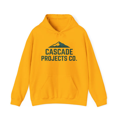 Cascade Projects Co. Hoodie — Mountain Logo Outdoor Crew Pullover