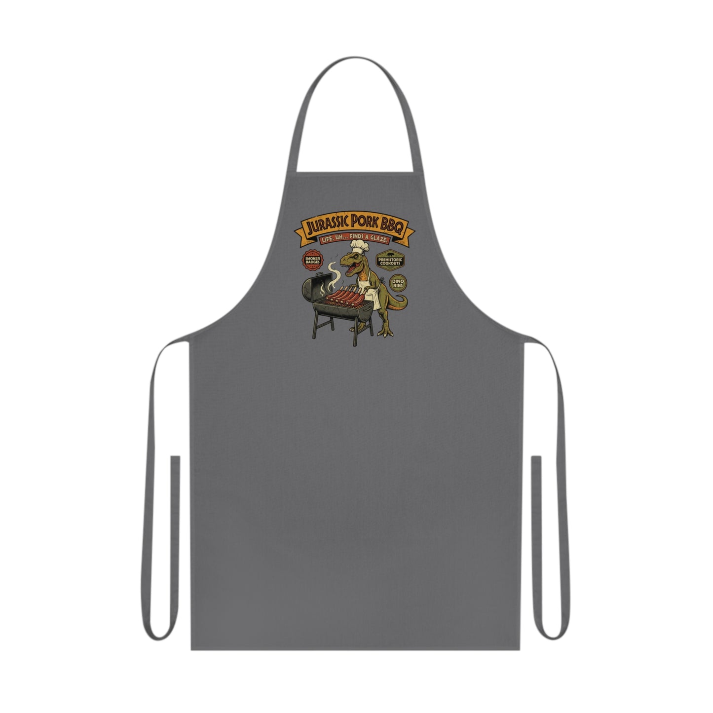 Jurassic Pork BBQ - Meat Maker Apron, Cotton