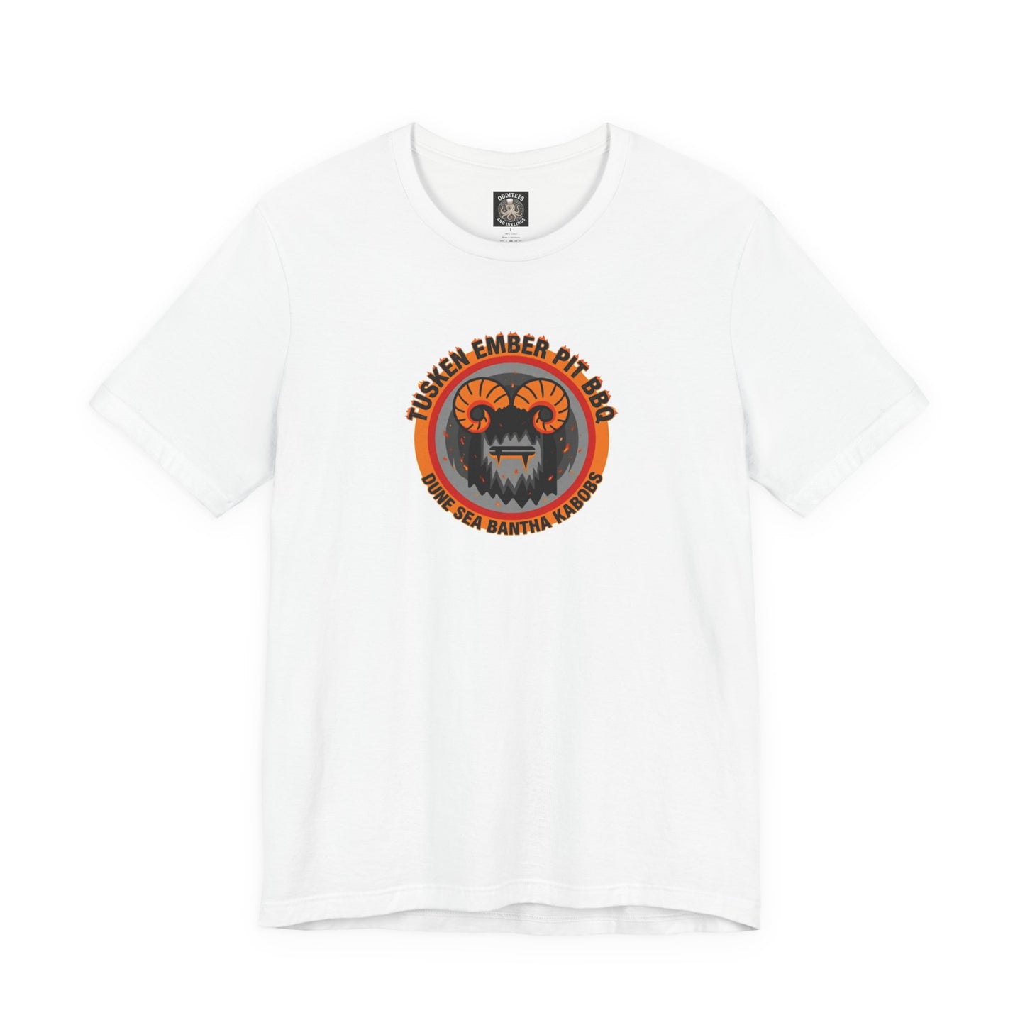Tusken Ember Pit BBQ Tee Shirt — Galaxy inspired Dune Sea Bantha Kabobs for Star Wars fans
