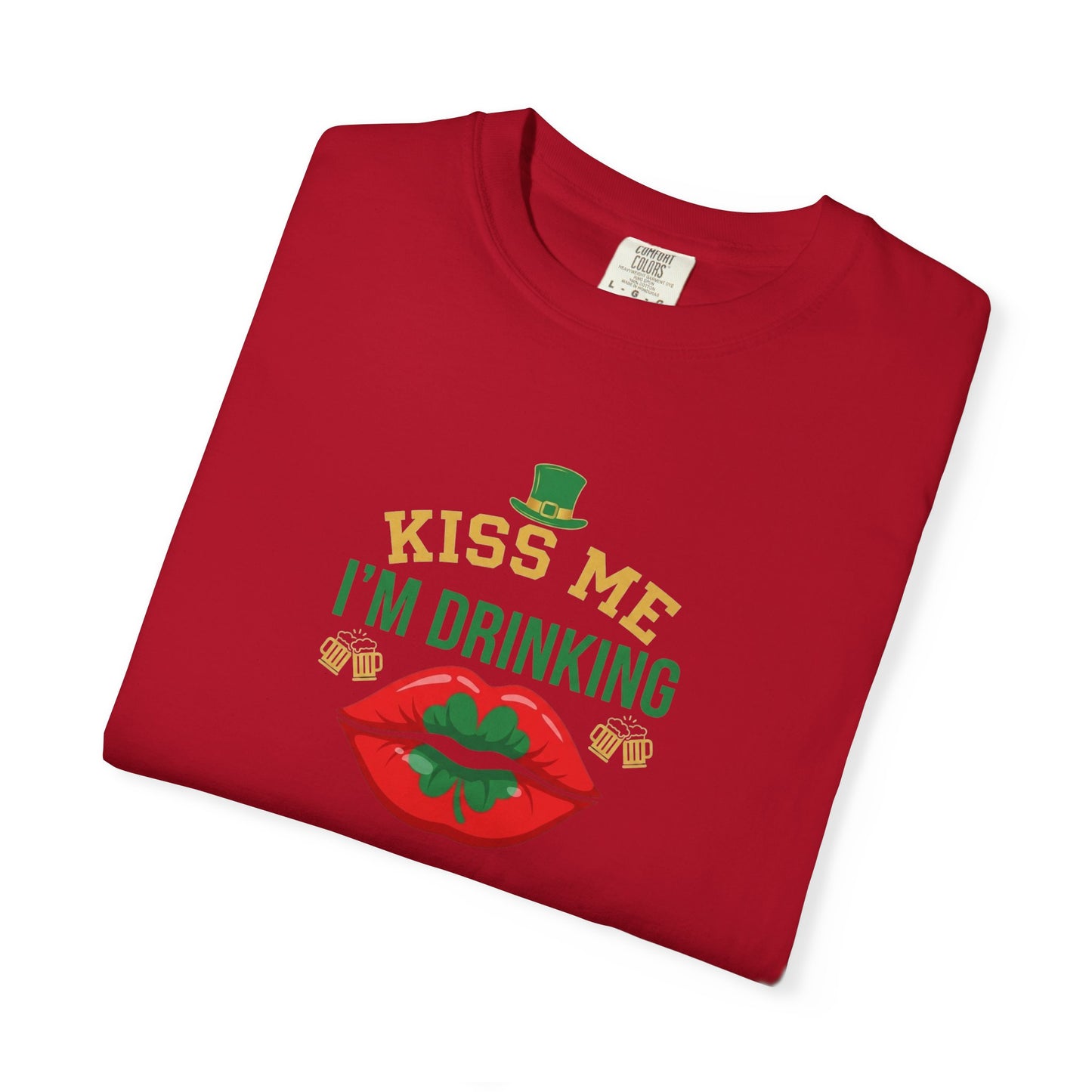 Kiss Me I'm Drinking St. Patricks Day T-Shirt — OddInk Seasonal Design