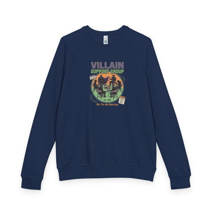 Villain Support Group Crewneck Sweatshirt – Retro Horror Comic Graphic