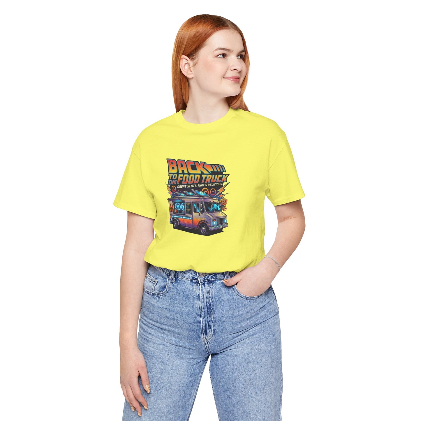 Back to the Food Truck 80's Retro Tee — Future Food Truck Graphic T-Shirt