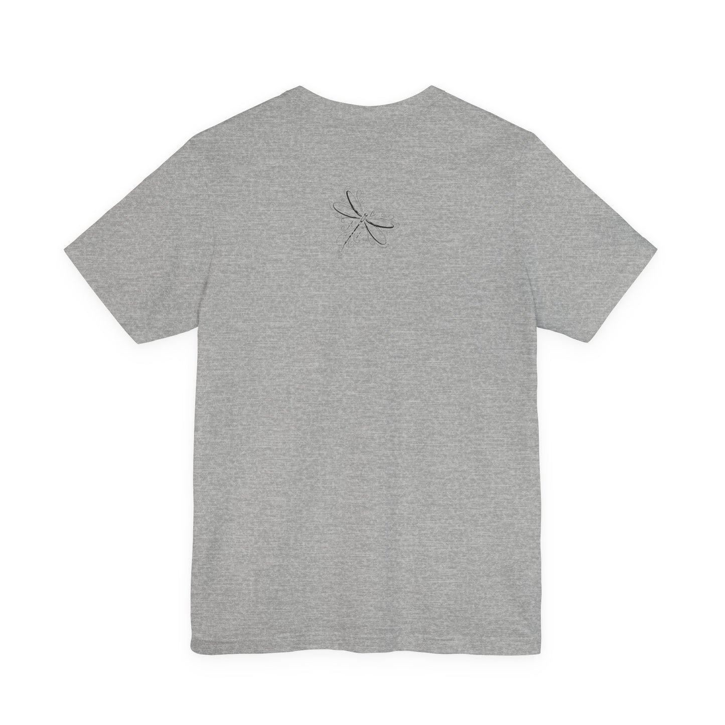 Dragonfly Line Art T-Shirt — Elegant Minimal Nature Tee