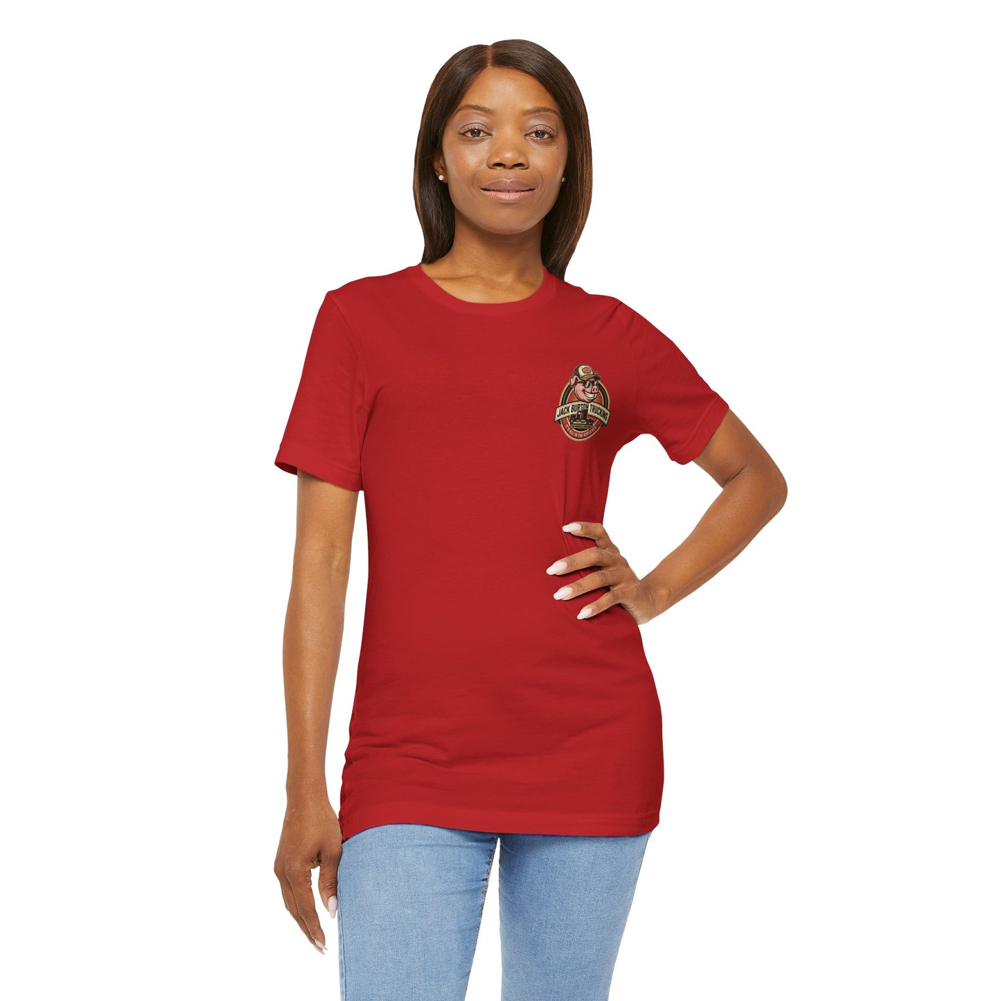 Jack Burton Trucking Pig Logo T-Shirt — 'It's All in the Reflexes' Vintage Truck Driver Tee