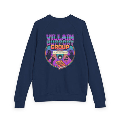 Villain Support Group Crewneck Sweatshirt – Retro Horror Comic Graphic