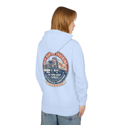 The Pork-Chop Express Hoodie — Retro Trucking Graphic Hooded Sweatshirt