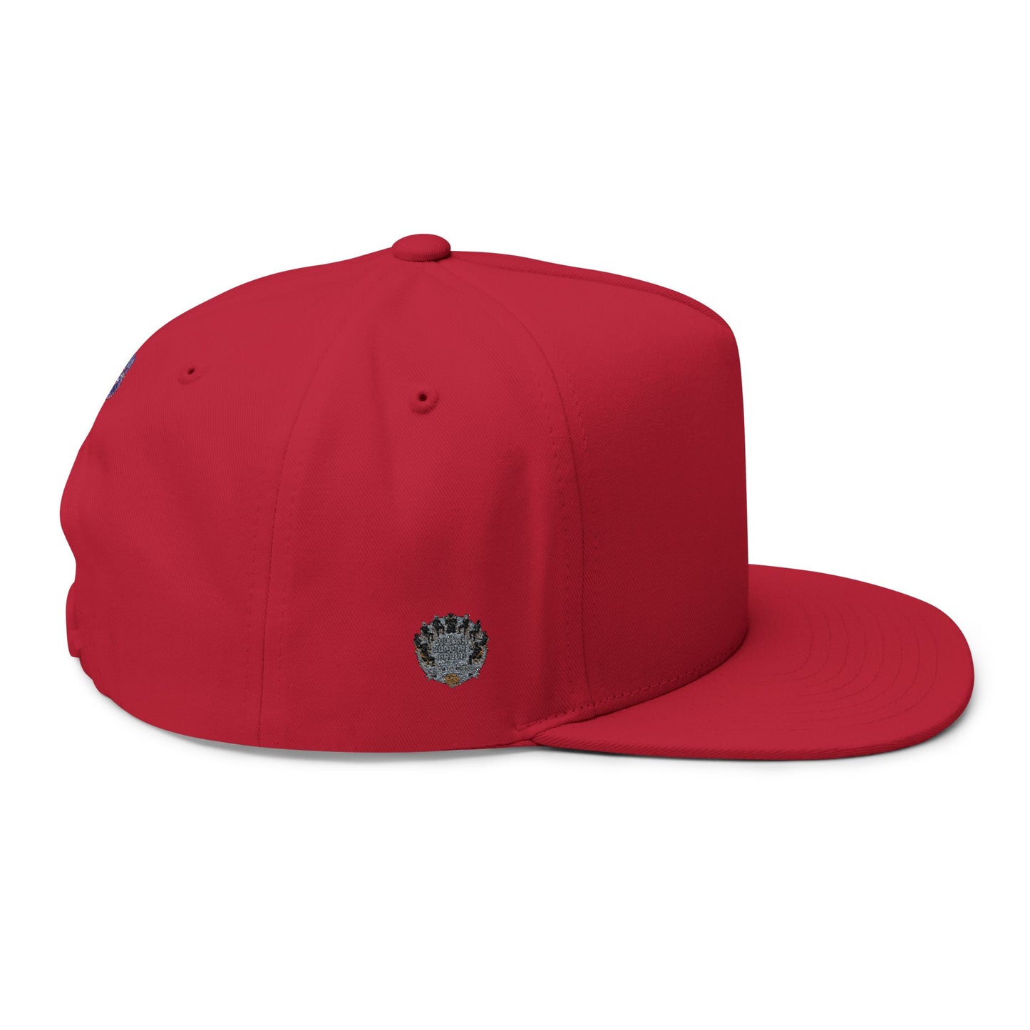 Villain Support Group - Flat Bill Snapback Cap — Embroidered Vintage Badged