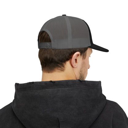 Embroidered Trucker Cap — Cascade Projects Co. Mountain Logo