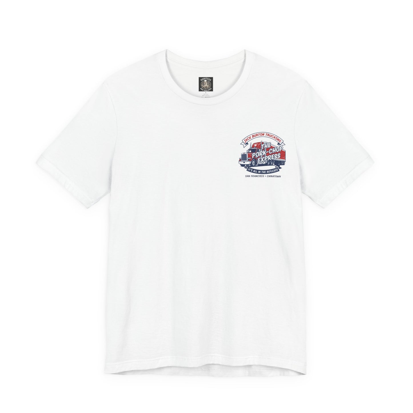 Trucking T‑Shirt — "Jack Burton Trucking: The Pork-Chop Express" Retro Logo Tee