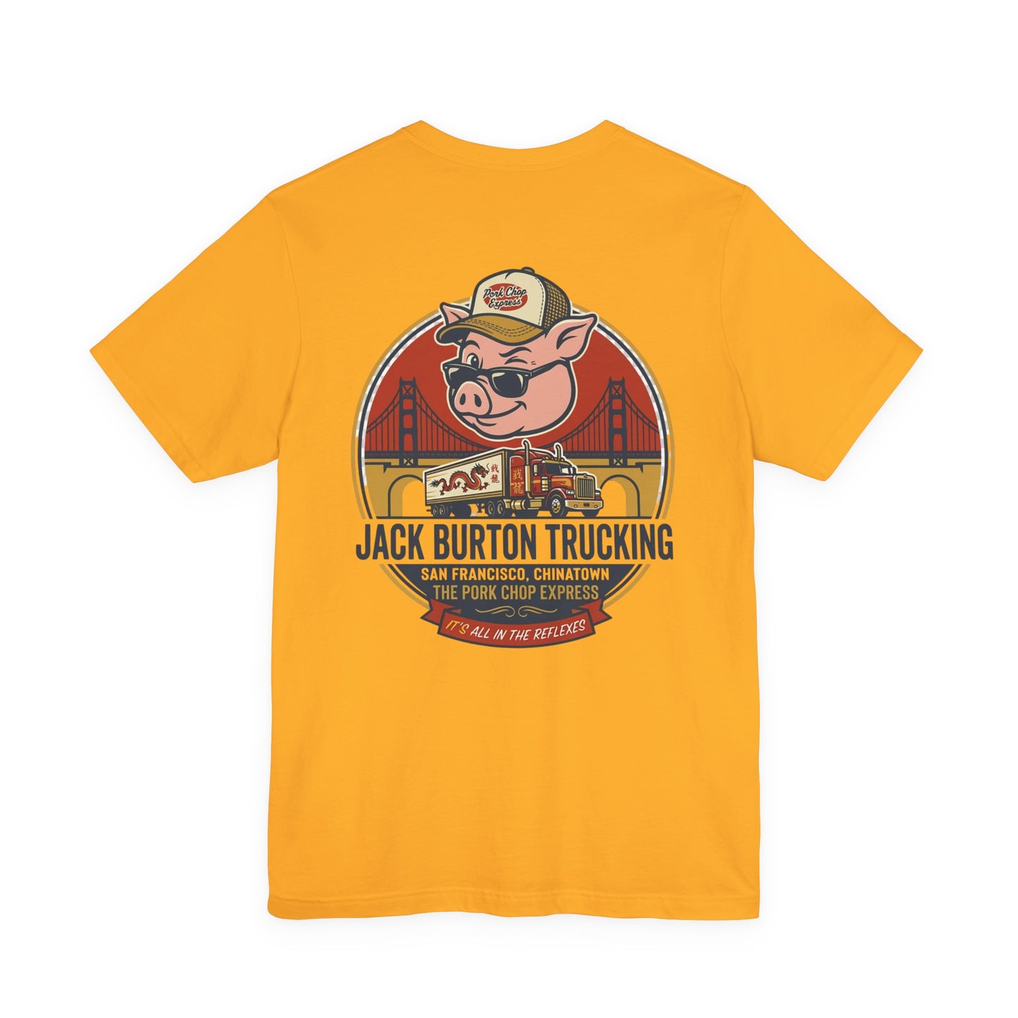 Trucker Pig Tee — "Jack Burton Trucking" San Francisco Vintage T‑Shirt