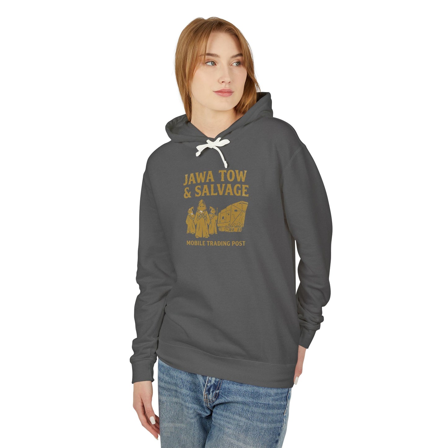 Jawa Tow & Salvage Hoodie - Star Wars Inspired "Mobile Trading Post" Pullover