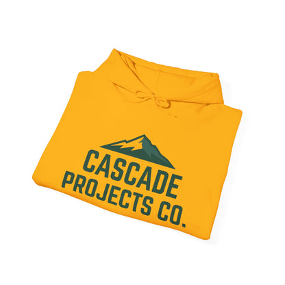 Cascade Projects Co. Hoodie — Mountain Logo Outdoor Crew Pullover