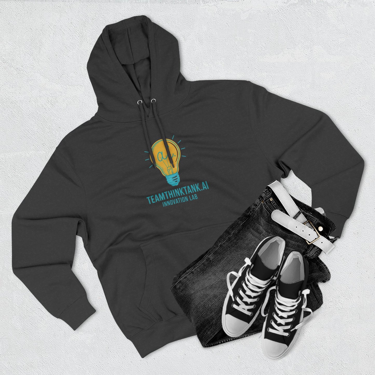 TeamThinkTank.AI Innovation Lab Brightbult Hoodie — Corp Colorway Logo Pullover