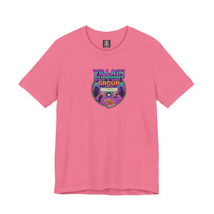 Villain Support Group T-Shirt — Funny Retro Supervillain Club Tee