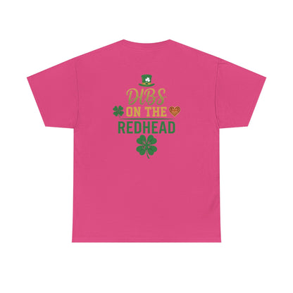 Dibs on the Redhead T‑Shirt — St. Patrick’s Day Shamrock OddInk Seasonal Designs Tee