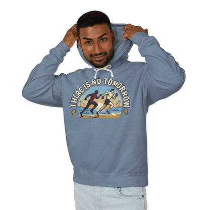 "There Is No Tomorrow" Underdog Montage Hoodie — Retro Fitness Lightweight Hooded Sweatshirt