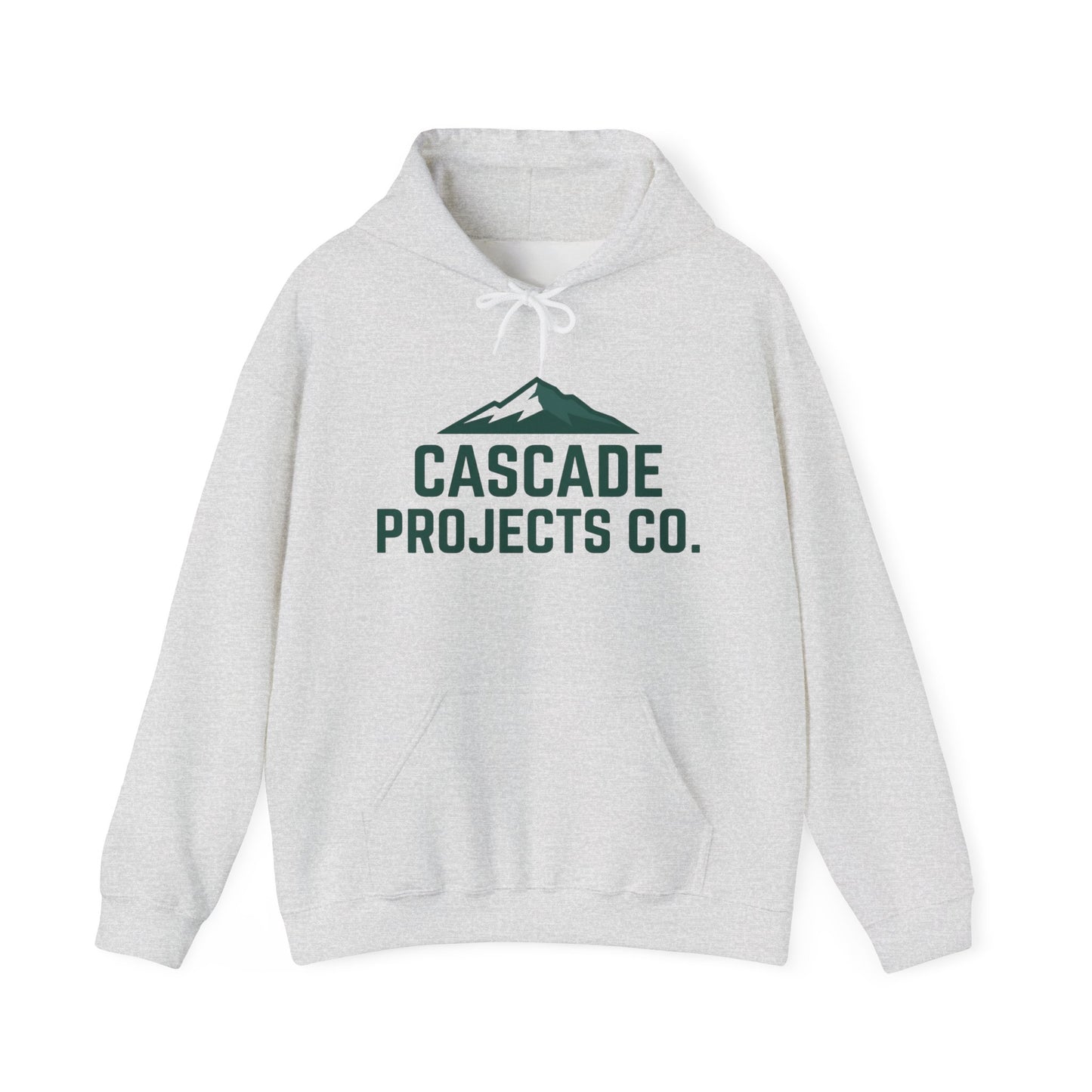 Cascade Projects Co. Hoodie — Mountain Logo Outdoor Crew Pullover