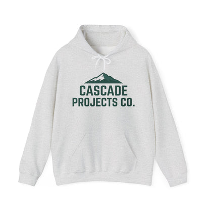 Cascade Projects Co. Hoodie — Mountain Logo Outdoor Crew Pullover