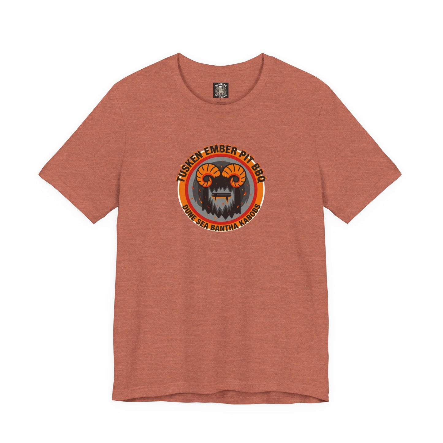 Tusken Ember Pit BBQ Tee Shirt — Galaxy inspired Dune Sea Bantha Kabobs for Star Wars fans