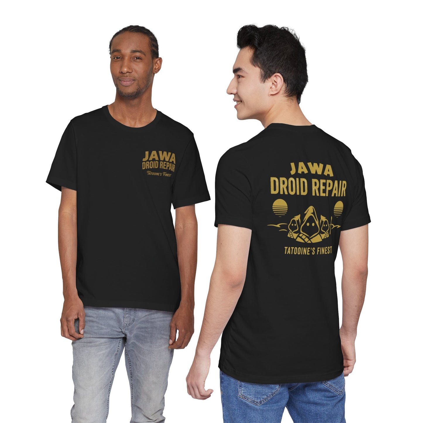 Jawa Droid Repair T‑Shirt — Tatooine’s Finest Vintage Sci‑Fi Star Wars Inspired Tee