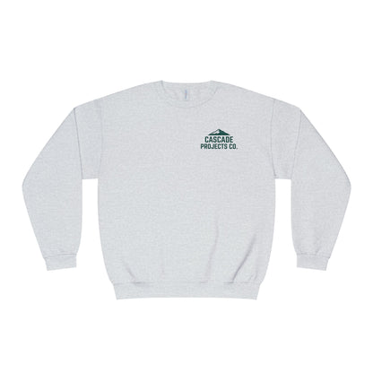 Cascade Projects Co. Crewneck Sweatshirt — Mountain Logo Pullover