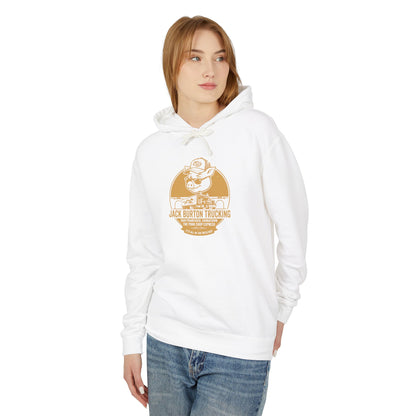 Trucker Skull Vintage Logo Hoodie — Jack Burton Trucking Graphic Sweatshirt