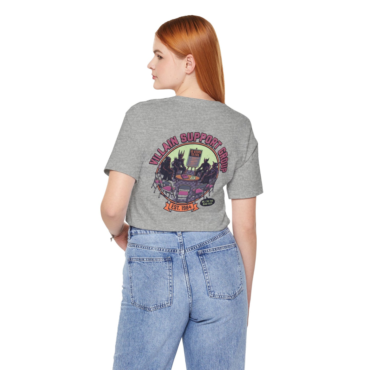 Villain Support Group T-Shirt — Funny Retro Supervillain Club Tee