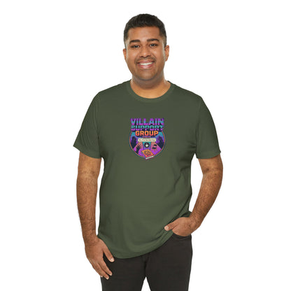 Villain Support Group T-Shirt — Funny Retro Supervillain Club Tee