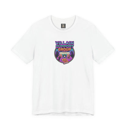 Villain Support Group T-Shirt — Funny Retro Supervillain Club Tee