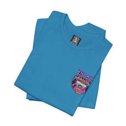 Villain Support Group Tee — Funny Supervillain Graphic T-Shirt