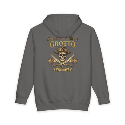 One-Eyed Willy's Grotto Treasure Hunt Hoodie — Vintage Nautical Pullover Hooded Sweatshirt