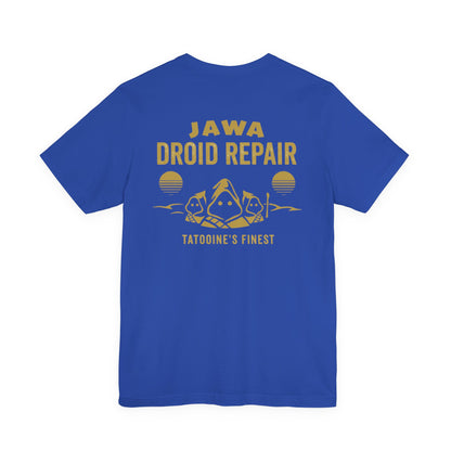 Jawa Droid Repair T‑Shirt — Tatooine’s Finest Vintage Sci‑Fi Star Wars Inspired Tee