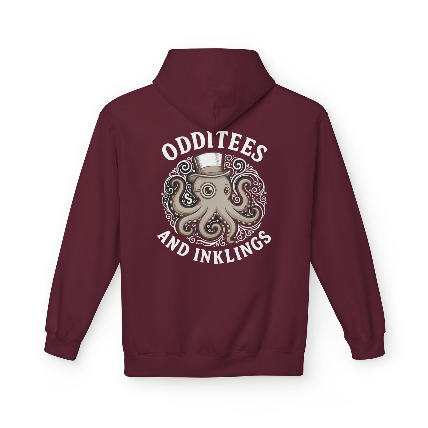 Octopus Logo Hoodie — "Odd Tees and Inklings" Graphic Pullover