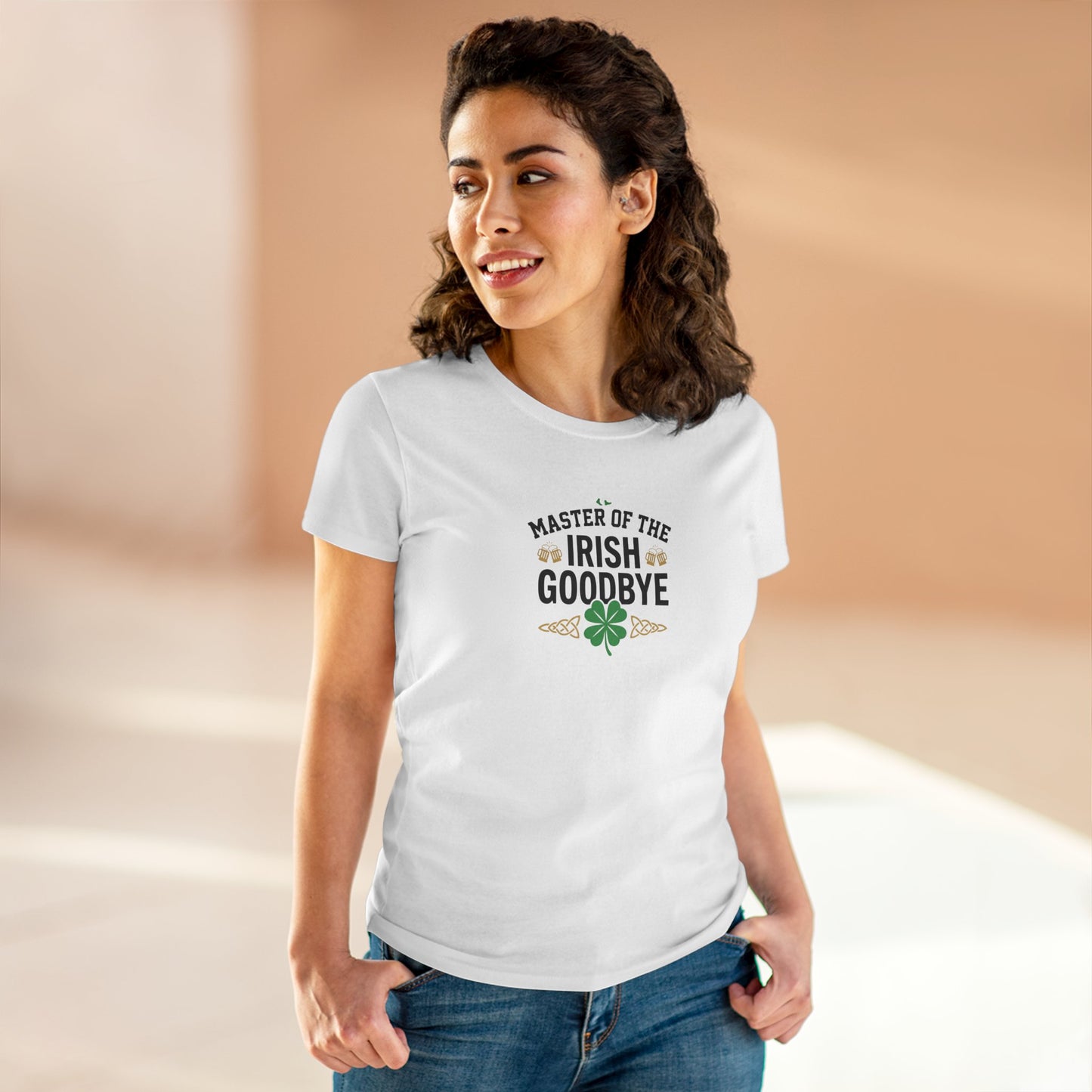 Master of the Irish Goodbye Womens T‑Shirt — OddInk Seasonal Designs