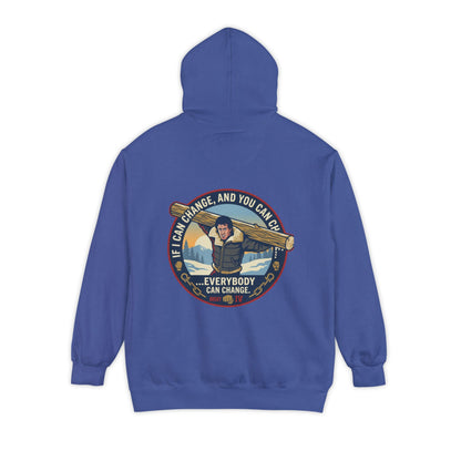 "Everybody Can Change" Underdog Montage Training Hoodie — 90's Retro Boxing Champ Inspiration Hoodie